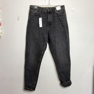 Topshop NWT Mom Jeans Black wash